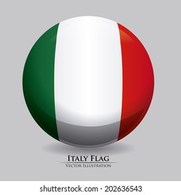 Italy design over gray background, vector illustration