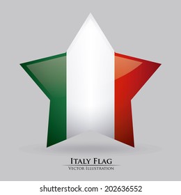 Italy design over gray background, vector illustration