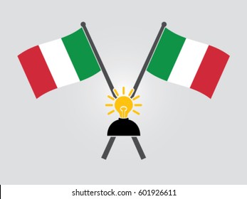 Italy Emblem Bright Idea People