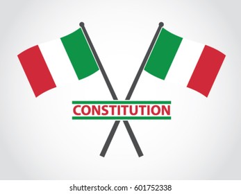 Italy Emblem Constitution