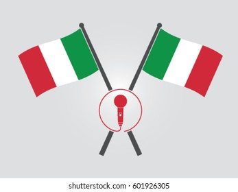 Italy Emblem Singer