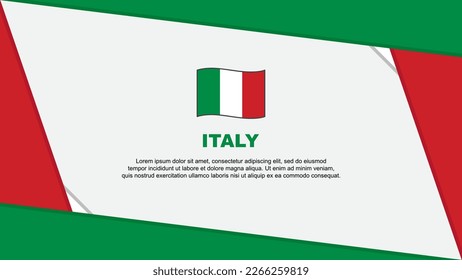 Italy Flag Abstract Background Design Template. Italy Independence Day Banner Cartoon Vector Illustration. Italy Independence Day