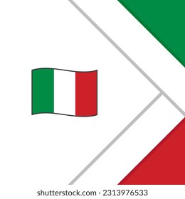 Italy Flag Abstract Background Design Template. Italy Independence Day Banner Social Media Post. Italy Cartoon