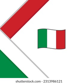 Italienische Vorlage für abstrakte Hintergrunddesigns für Flaggen. Italien Unabhängigkeitstag Banner Social Media Post. Italien-Illustration