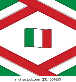 Italy Flag Abstract Background Design Template. Italy Independence Day Banner Social Media Post. Italy Template