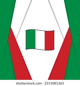 Italy Flag Abstract Background Design Template. Italy Independence Day Banner Social Media Post. Italy Background