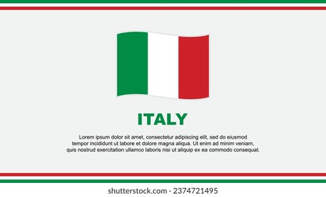 Italy Flag Abstract Background Design Template. Italy Independence Day Banner Social Media Vector Illustration. Italy Design