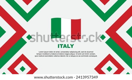 Italy Flag Abstract Background Design Template. Italy Independence Day Banner Wallpaper Vector Illustration. Italy Template