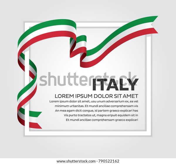 イタリアの国旗の背景 のベクター画像素材 ロイヤリティフリー