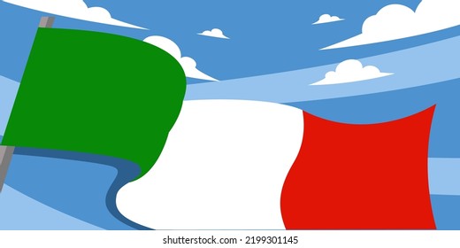 Plantillas de diseño de fondo de bandera de Italia