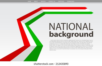 Italy flag background. Vector Illustration. Web design
