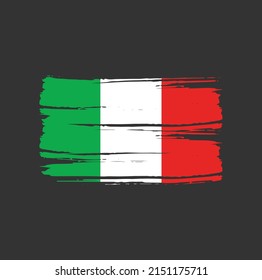 Italy Flag Brush National Flag Stock Vector (Royalty Free) 2151175711 ...
