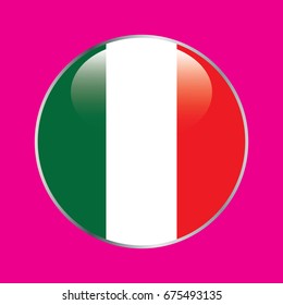 Italy flag button