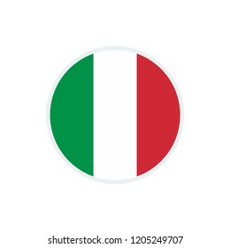 Italy flag. Italy circle flag