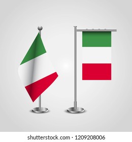 Italy flag with creative design vector
