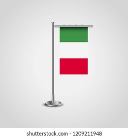 Italy flag with creative design vector