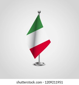 Italy flag with creative design vector