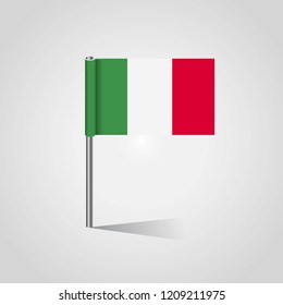 Italy flag with creative design vector