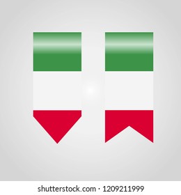 Italy flag with creative design vector