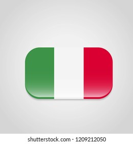 Italy flag with creative design vector