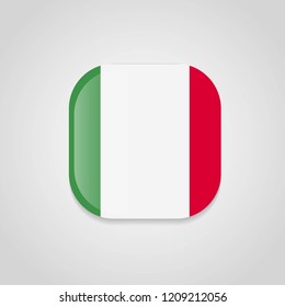 Italy flag with creative design vector