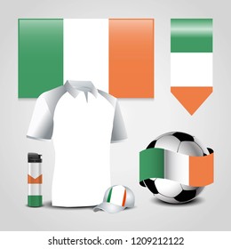 Italy flag with creative design vector