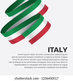 Italy flag for decorative.Vector background
