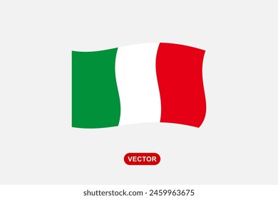 Italy flag flat icon.vector illustration