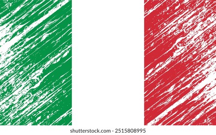 italy flag grunge background texture vector design illustration