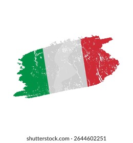  Italy flag with grunge effect, vintage Italy flag - vector illustration
