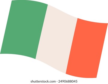 Italy Flag Hand Drawn Vector Illustration
