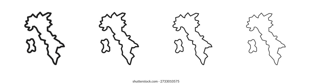 Italy flag icon design template for web and mobile UI element