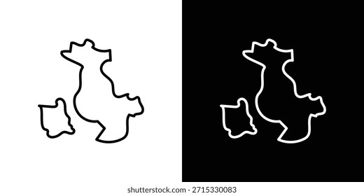 Italy flag icon editable concept. editable vector stroke symbols