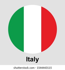 Italy flag icon isolated vector illustration