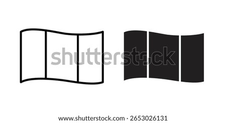 Italy flag icon Logo Design Vector Template Illustration