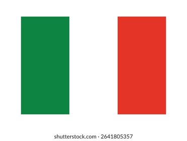  Italy Flag Icon – Official National Flag of Italy in Flat Vector Style with Standard Colors and Proportions.
