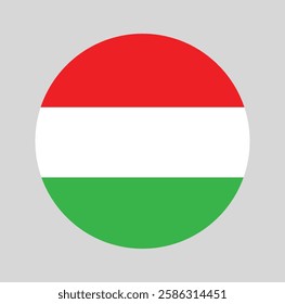 Italy Flag Icon. Round Italy flag vector icon. official colors and proportion correctly. National Italian flag. Vector illustration