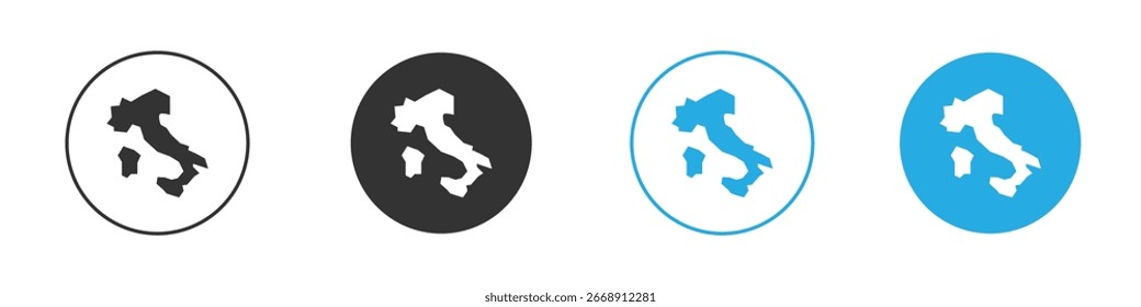 Icono de la bandera de Italia, estilo plano simple, ilustración, Plantilla del pictograma del símbolo de la muestra del logotipo, para ui o ux.