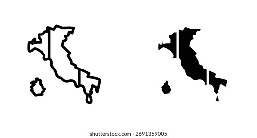Italien Flagge Symbol Einfache Vektorgrafik für Grafik und Web-Design.