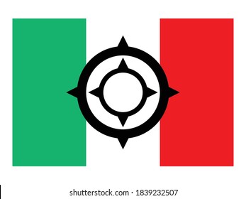 gráfico vectorial de fondo del icono italy