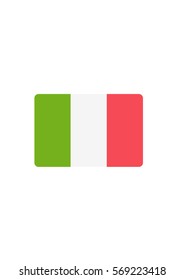 Italy flag icon, Vector