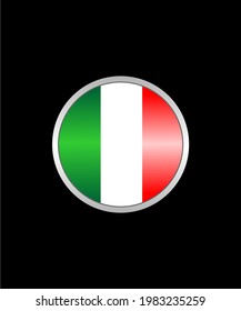 Italienische Flagge Symbol, Vektordesign für Logo