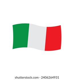 italy flag icon vector template illustration logo design