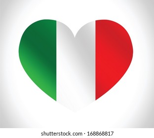 Italy flag icons theme idea for design
