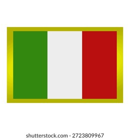 Bandeira da Itália ilustrada em vetor