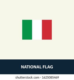 Italy Flag Illustration Single Design Vector EPS 10