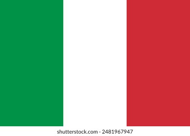 Italy flag illustration vector design