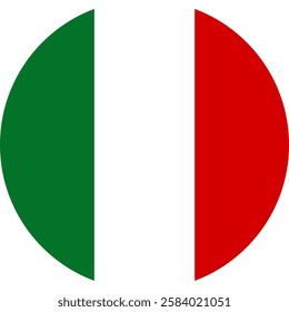 Italy flag illustrator country flags round symbol nation 