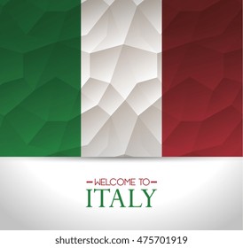italy flag isolated icon vector illustration design