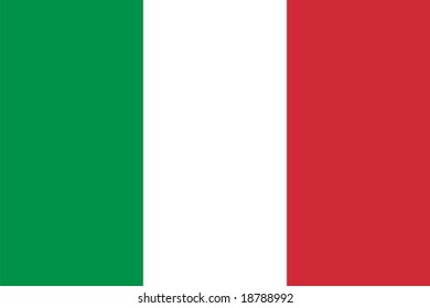 Italy flag - isolated vector illustration